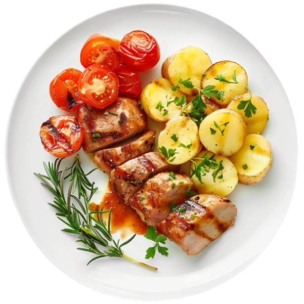 Plat varié portage de repas